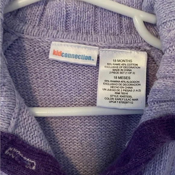 Vtg ‘80’s Toddler’s Sweater w/Floral & Vine Embroidery. Natural Fibers. XLNT - Picture 3 of 6